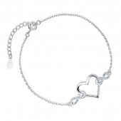 Bratara argint cu inima infinit DiAmanti Z1842BR-DIA